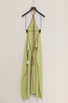BASERANGE Lago dress DRLI-WS-SP24 green and yellow (DRLI-WS-000)